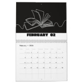 Kalender 2024 - Schwarzweißkalender 2024 (Feb 2026)