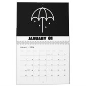 Kalender 2024 - Schwarzweißkalender 2024 (Jan 2026)