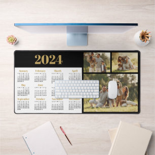 Kalender 2024 und FotoCollage Schreibtischunterlage
