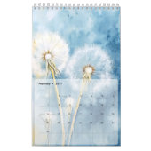 Kalender 2025 Blume der Löwenzahn (Feb 2027)