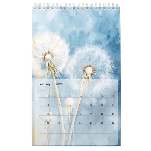 Kalender 2025 Blume der Löwenzahn (Feb 2026)