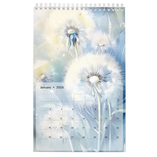 Kalender 2025 Blume der Löwenzahn (Jan 2026)