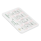 Kalender 2025 für Geschäftsmagnet Magnet (Rechte Seite)