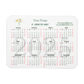 Kalender 2025 für Geschäftsmagnet Magnet (Horizontal)