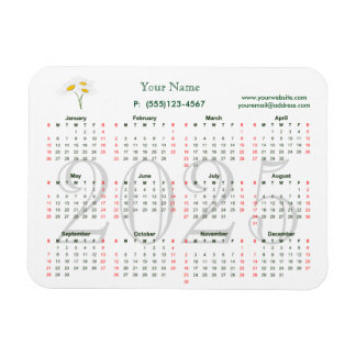 Kalender 2025 für Geschäftsmagnet Magnet