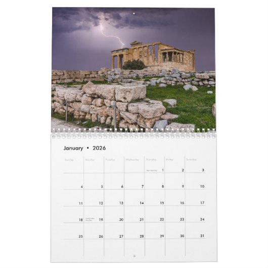 Kalender 2025 Griechenland (Jan 2026)