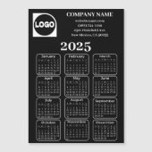 Kalender 2025 - Kundenspezifischer Firmenname und  Magnetkarte (Vorderseite)