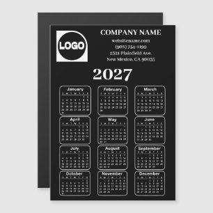 Kalender 2025 - Kundenspezifischer Firmenname und Magnetkarte