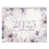 Kalender 2025 Lila Wasserfarbe (Titelbild)