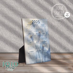 Kalender 2025 Löwenzahnblüten Hintergrund Fotoplatte