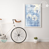 Kalender 2025 Löwenzahnblüten Hintergrund Poster