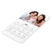 Kalender 2025 mit benutzerdefiniertem Foto Magnet (Linke Seite)