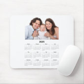 Kalender 2025 mit benutzerdefiniertem Foto Mousepad (Mit Mouse)