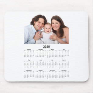 Kalender 2025 mit benutzerdefiniertem Foto Mousepad