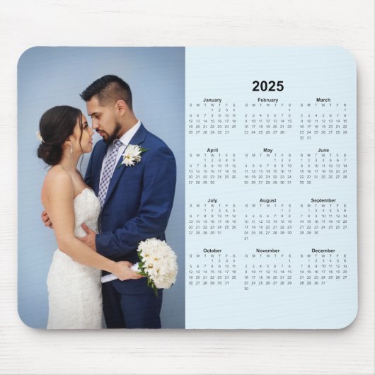 Kalender 2025 mit benutzerdefiniertem Foto Mousepad (Vorne)