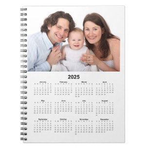 Kalender 2025 mit benutzerdefiniertem Foto Notizblock