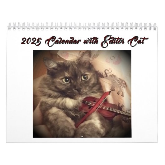 Kalender 2025 mit Editor Cat by RoseWrites (Titelbild)