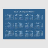 Kalender 2025 mit Firmenname Blue Magnet (Vorderseite)