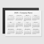 Kalender 2025 mit Firmenname White Magnet (Vorne/Hinten)