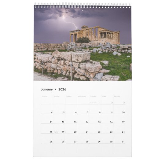 Kalender 2025 mit Fotos Griechenlands (Jan 2026)