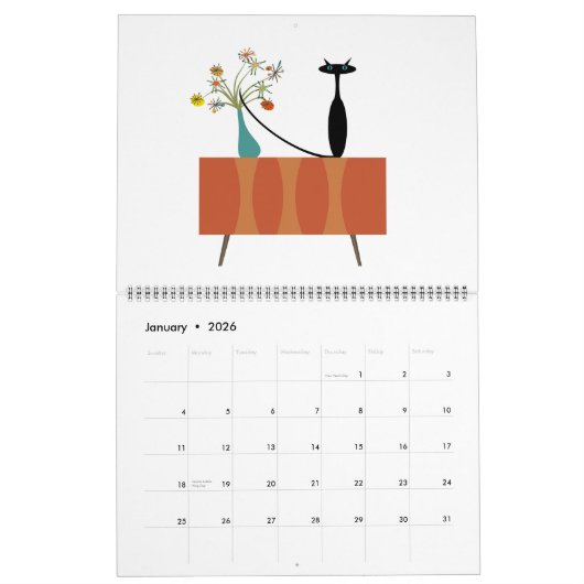 Kalender 2025 mit MCM Katzen (Jan 2026)