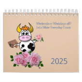 Kalender 2025 Monatlicher Zeitplan Blumenkuh (Titelbild)