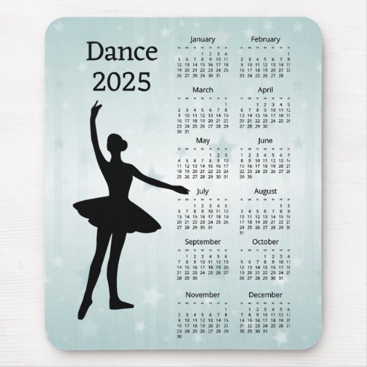 Kalender 2025 mousepad (Vorne)