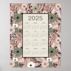 Kalender 2025 Muster Poster