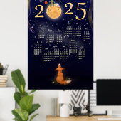 Kalender 2025 Neues Jahr Geschenk. Der kleine Prin Poster (Heimbüro)