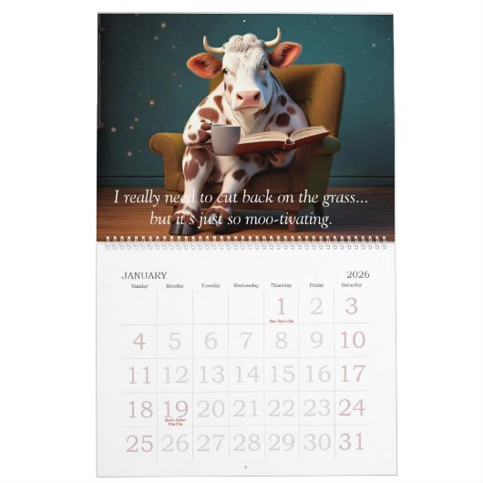 Kalender 2025 - Nicht so ernst (Jan 2026)