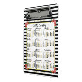 Kalender 2025 Niedliche Streifen | Custom Mini Klemmbrett (Gewinkelt2)