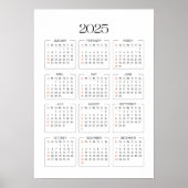 Kalender 2025 poster (Vorne)