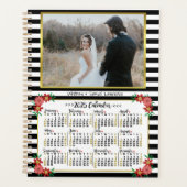 Kalender 2025 - Preppy Floral Stripes | Foto Planer (Vorderseite)