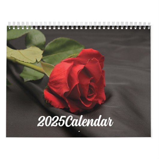 Kalender 2025 - Rote Blume (Titelbild)