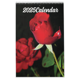Kalender 2025 - Rote Blume