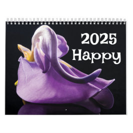 Kalender 2025 violette Blume