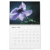 Kalender 2025 violette Blume (Feb 2027)