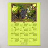 Kalender - 2025 Weintrauben Poster (Vorne)