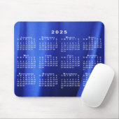 Kalender 2025 zum Abstrakten Blue Custom Foto Mousepad (Mit Mouse)