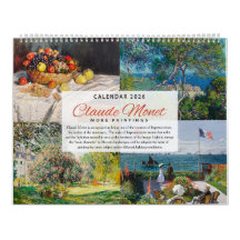 Kalender 2026 - Claude Monet 2 - Impressionismus