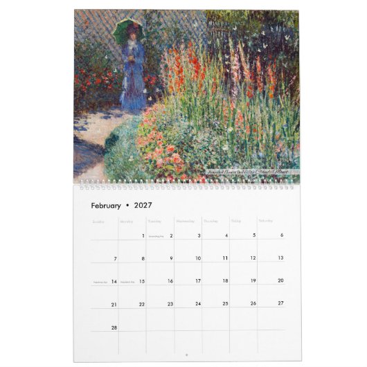 Kalender 2026 - Claude Monet - Impressionismus (Feb 2027)