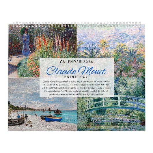 Kalender 2026 - Claude Monet - Impressionismus (Titelbild)