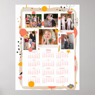 Kalender 2026 Familienfotoplakat 45x60 cm Poster
