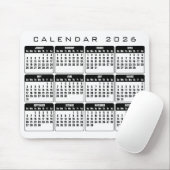 Kalender 2026 Mauspad (Mit Mouse)