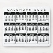 Kalender 2026 Mauspad (Vorne)