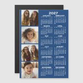 Kalender 2026 mit 4 Fotocollage Magnetkarte (Vorne/Hinten)