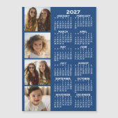 Kalender 2026 mit 4 Fotocollage Magnetkarte (Vorderseite)