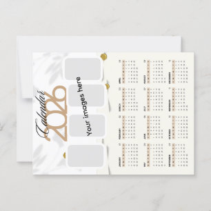 Kalender 2026 mit Bild Postkarte