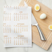 Kalender 2026 mit Blumen Geschirrtuch (Viertel Falte)
