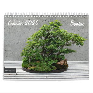 Kalender 2026 mit Bonsai